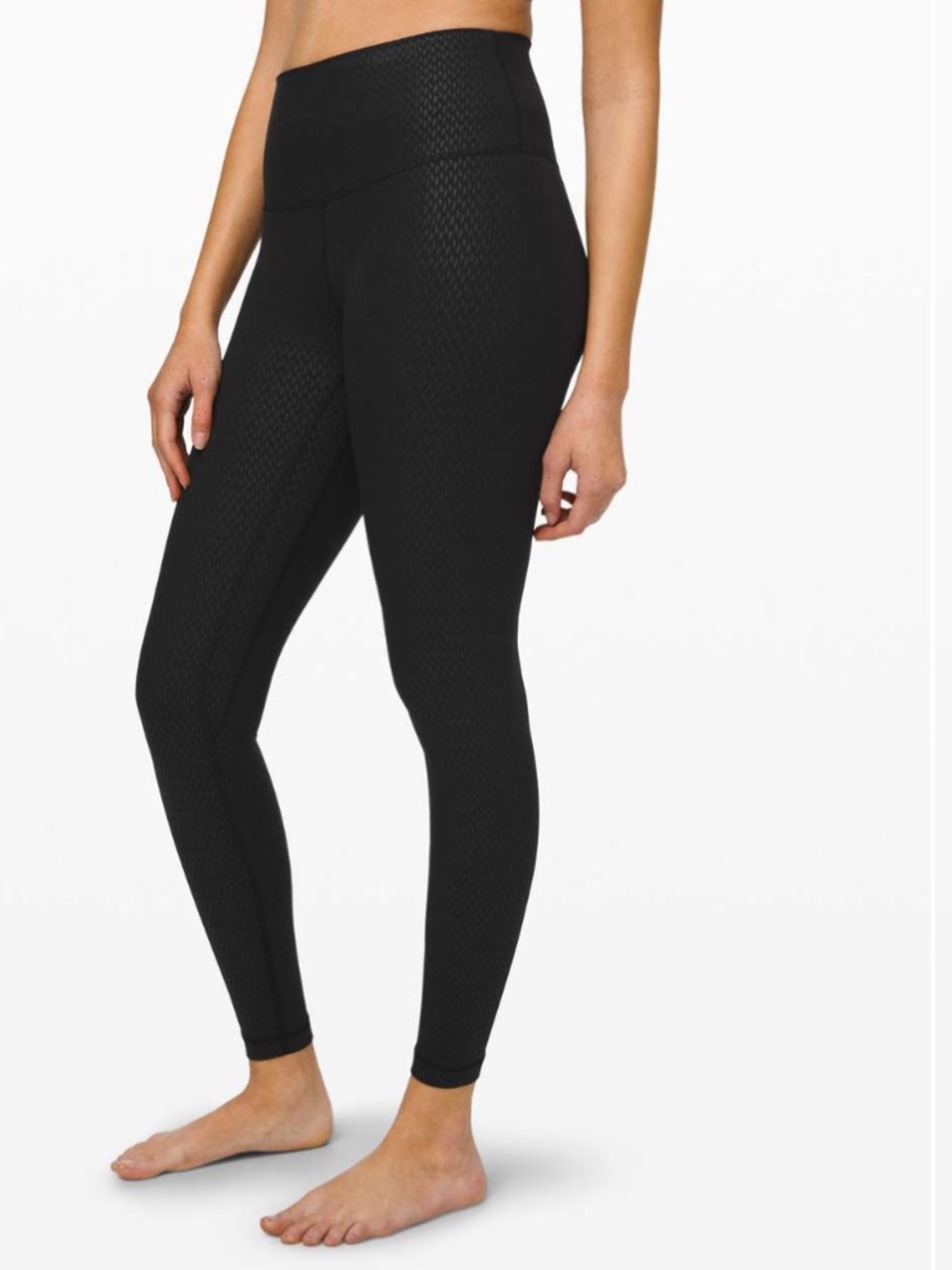 Lululemon Align Pant 28” Rare Diverge Emboss Black on Black – Size 4 Like New - Picture 6 of 13
